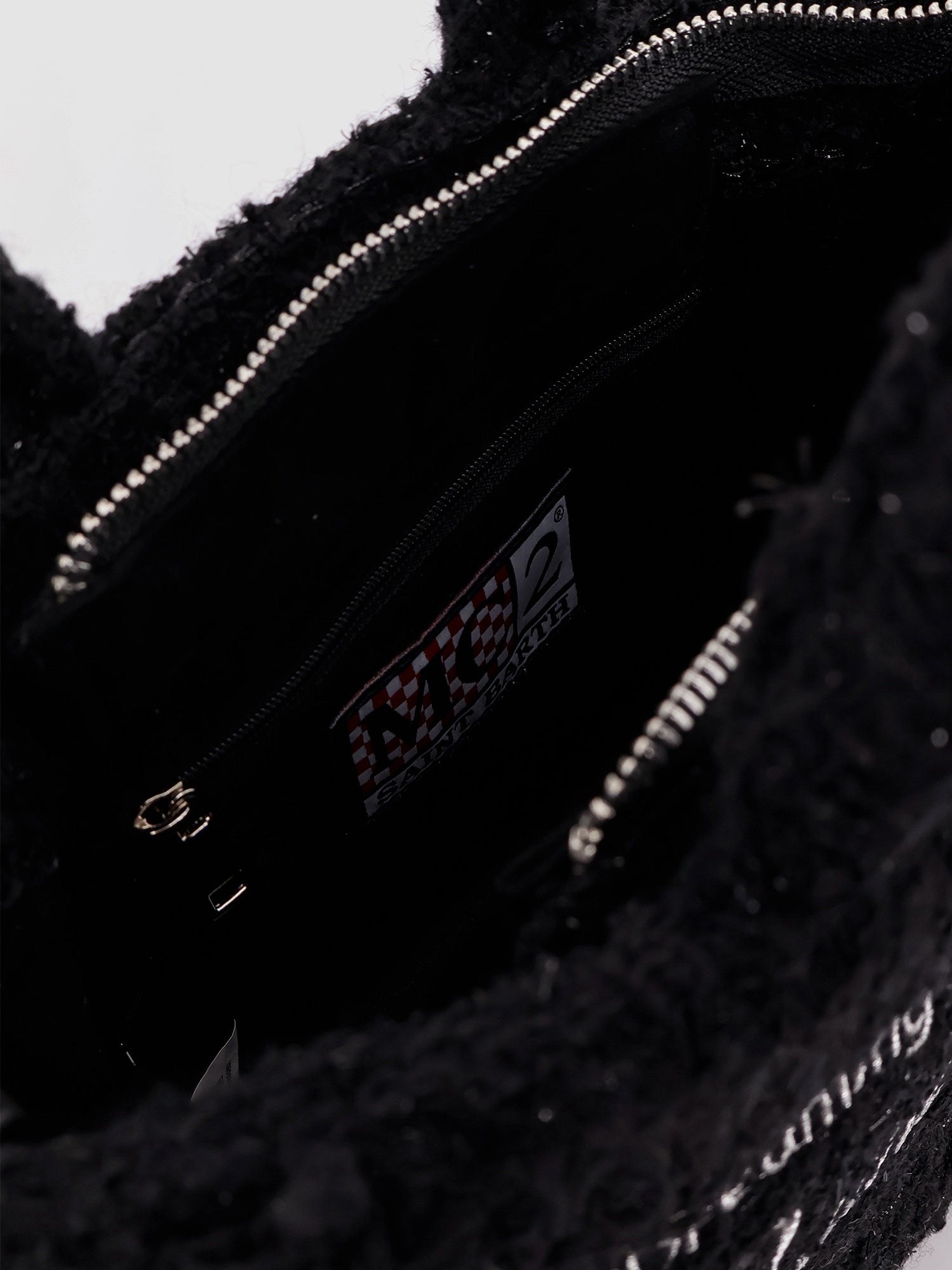 Vanity crossbody bag with embroidered logo on the front