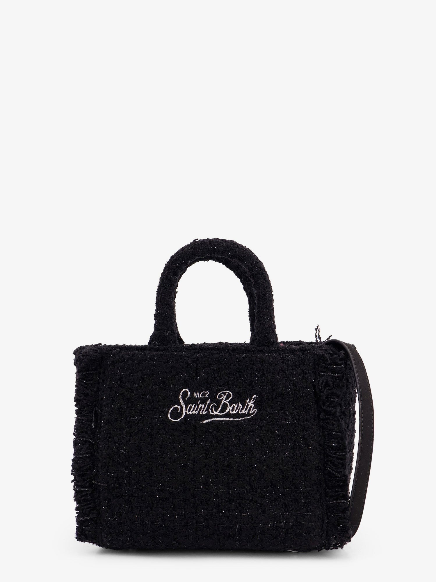 Vanity crossbody bag with embroidered logo on the front