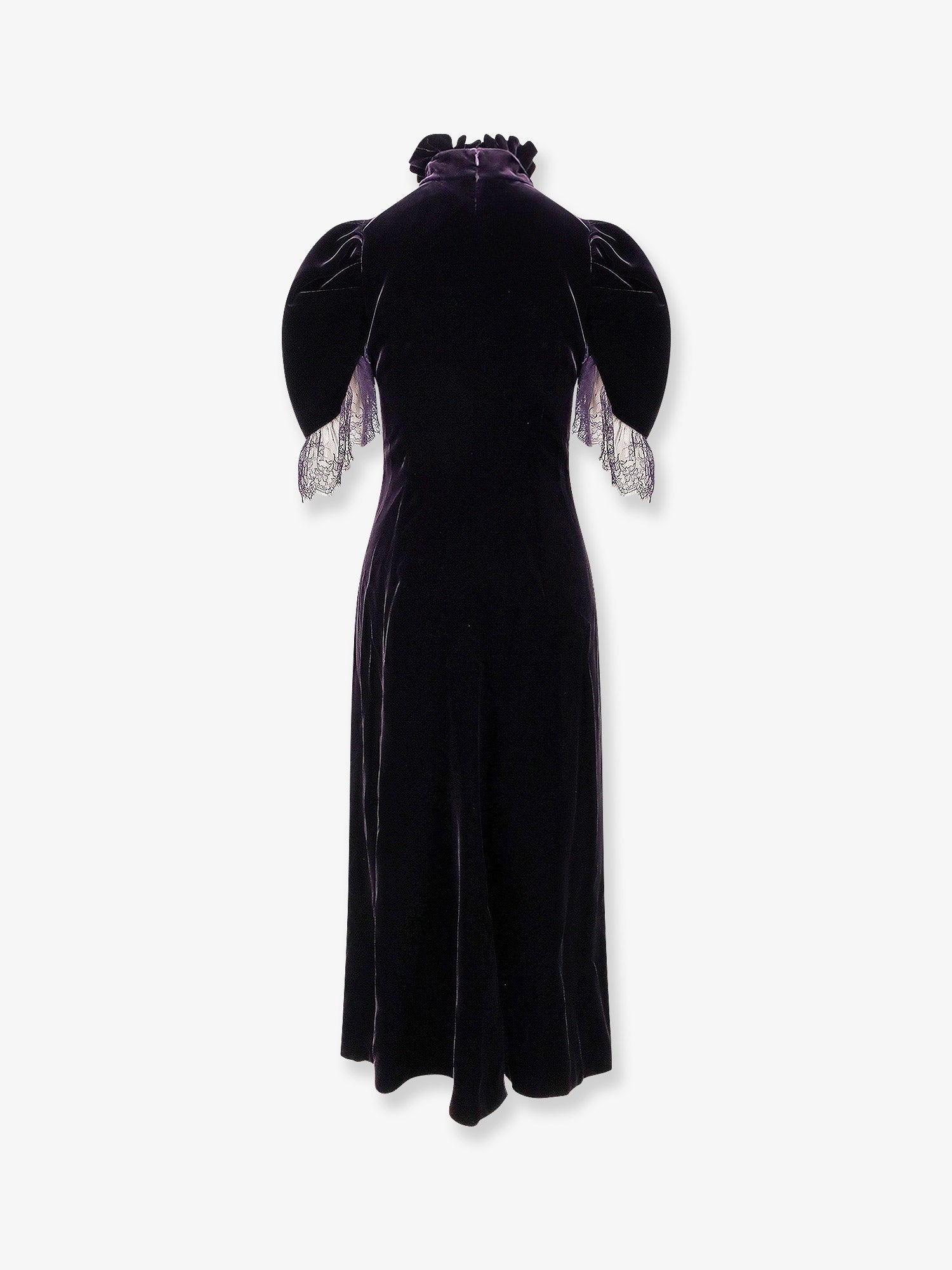 Velvet dress with silk lining