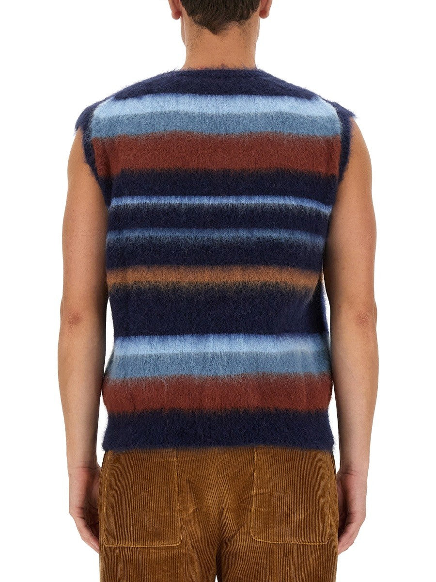 VEST WITH STRIPE PATTERN