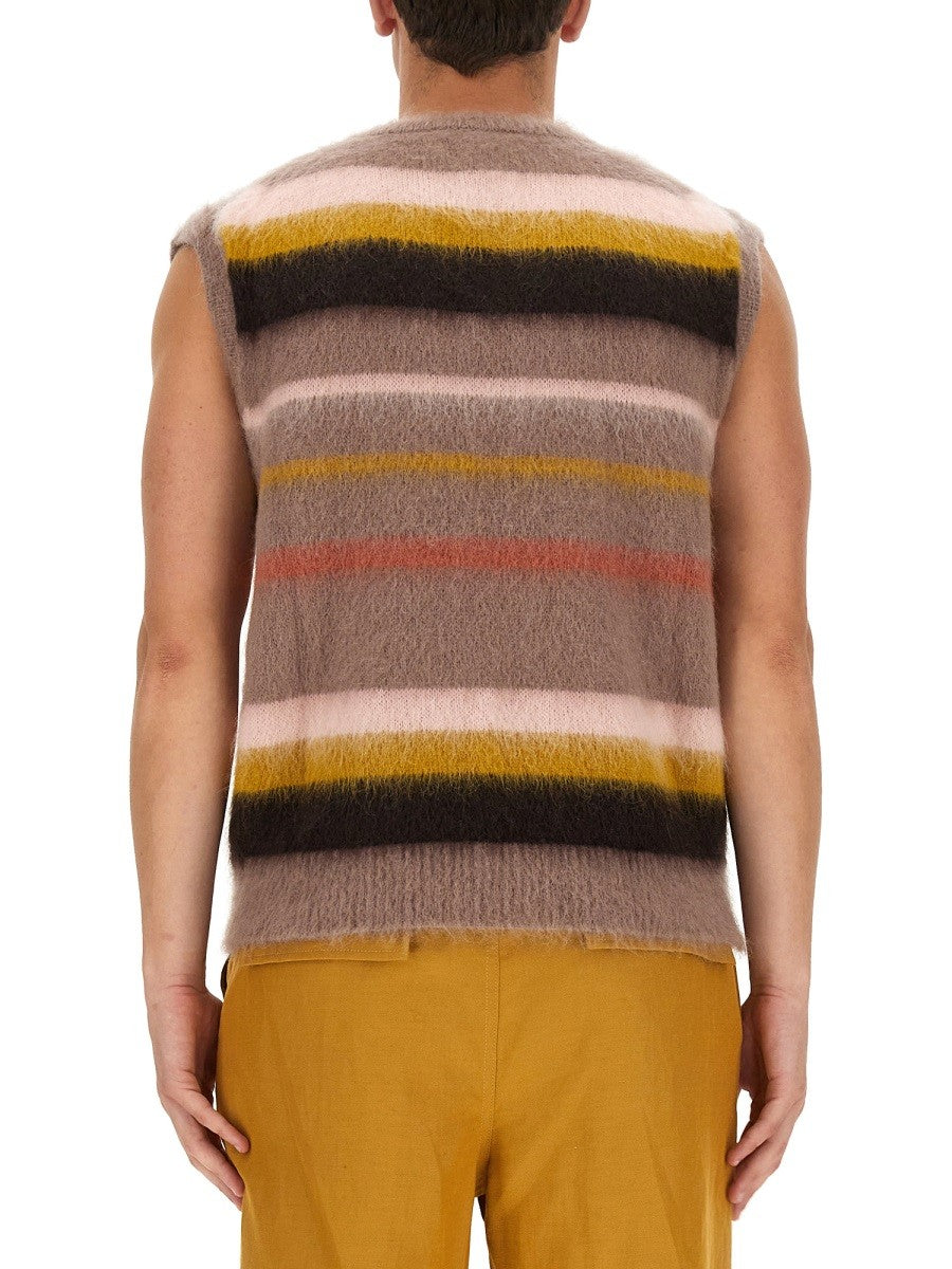 VEST WITH STRIPE PATTERN