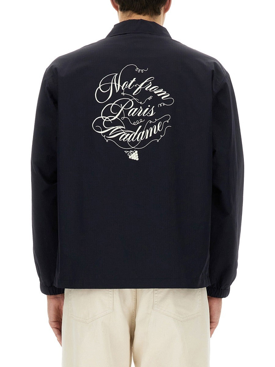 VIGNES SLOGAN PRINT JACKET
