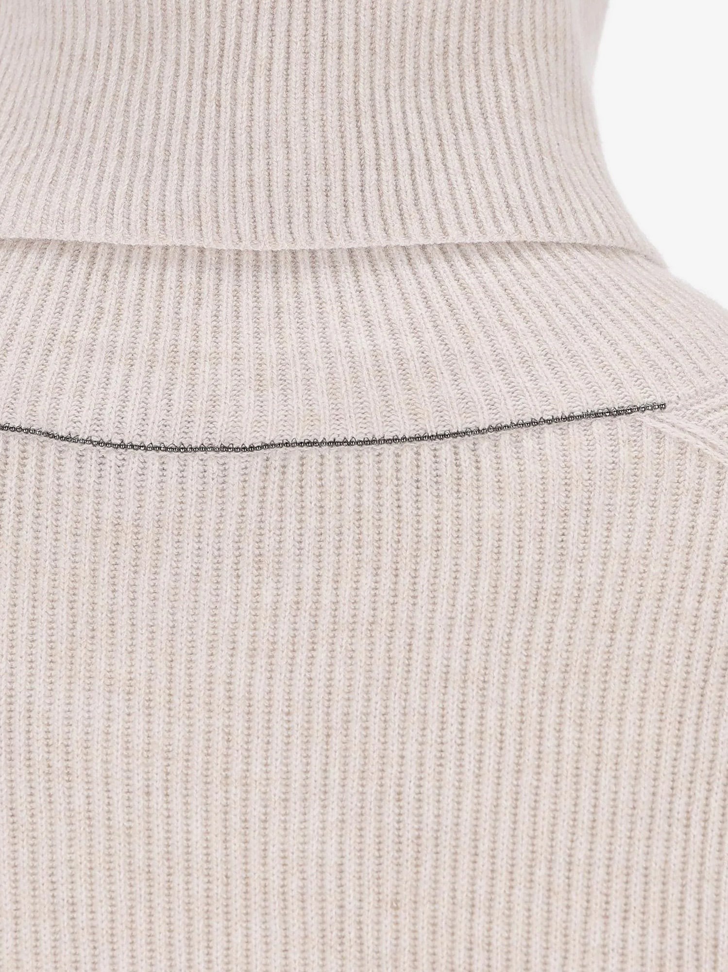 Virgin wool, cashmere and silk turtleneck