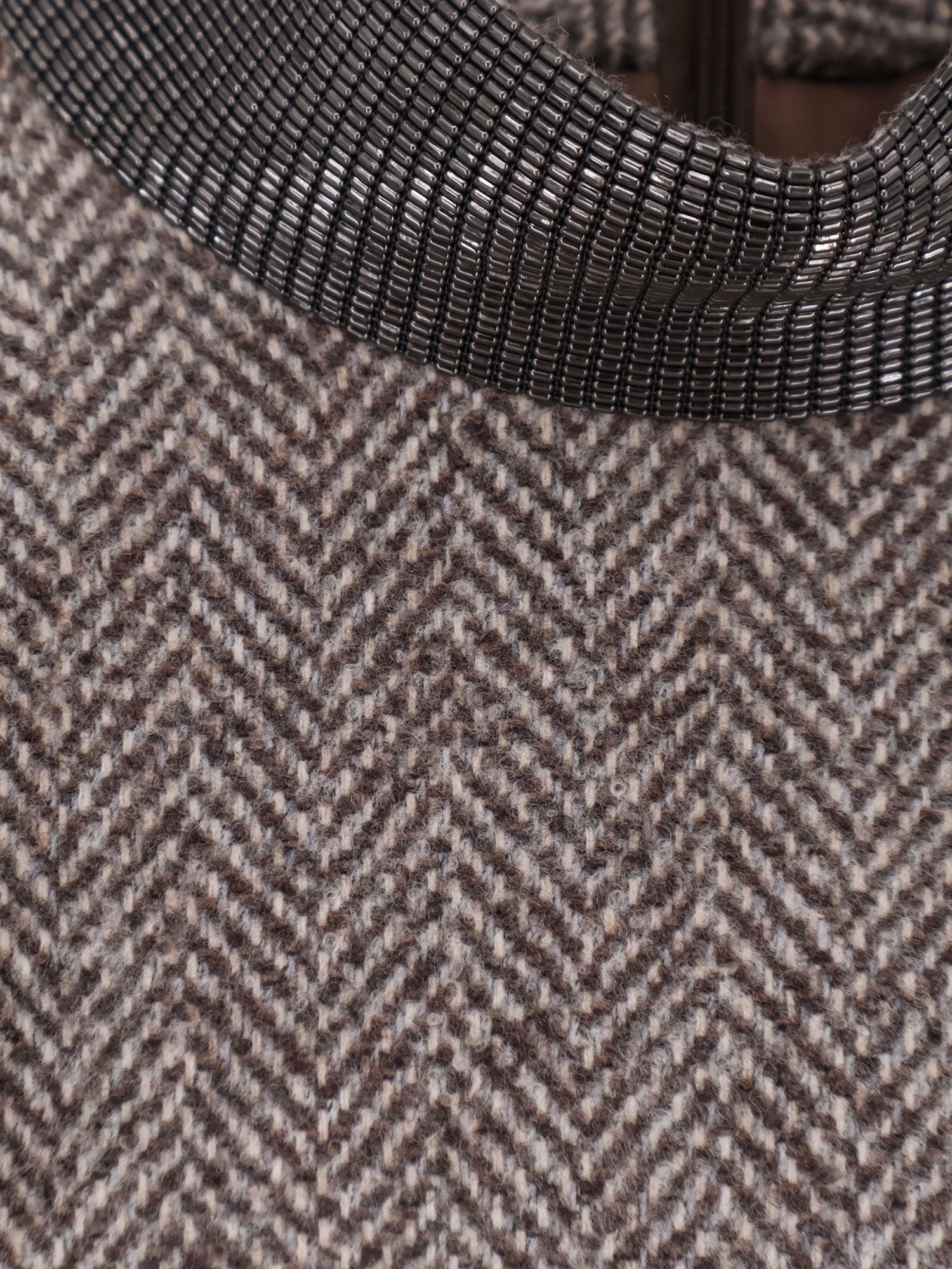 Virgin wool mini dress