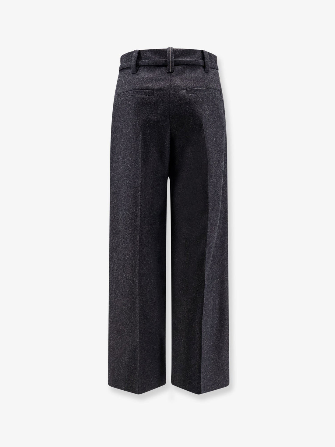 Virgin wool trousers with belt