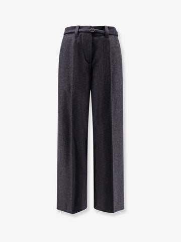 Virgin wool trousers with belt