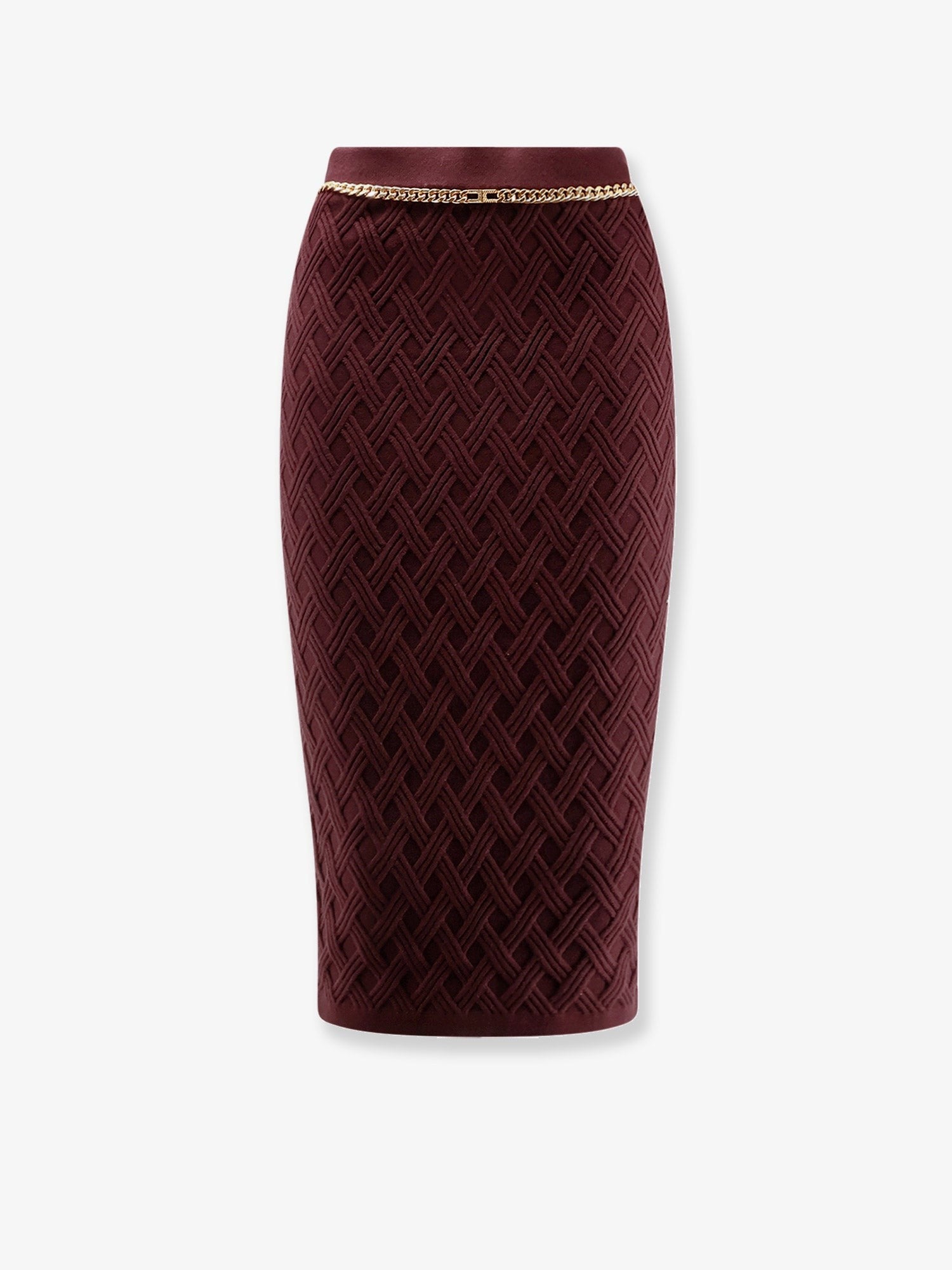 Viscose blend pencil skirt
