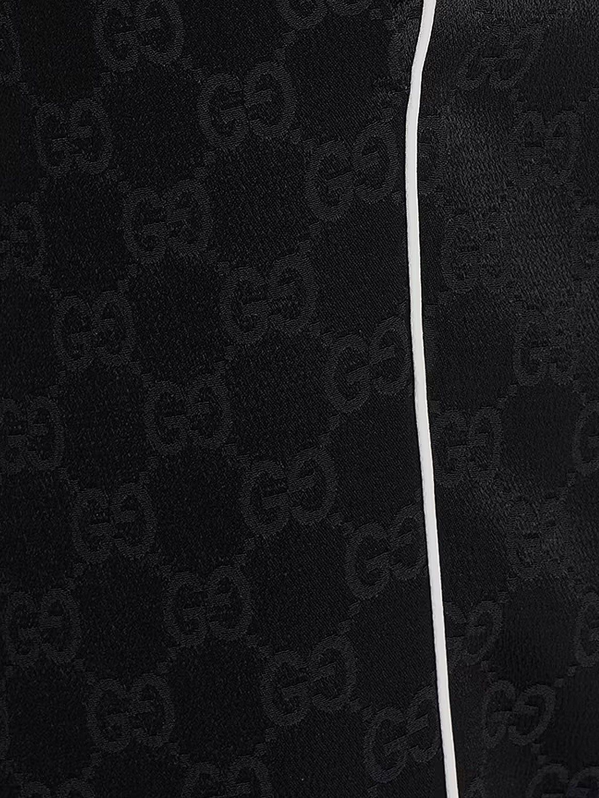 Viscose blend trousers with all-over GG motif