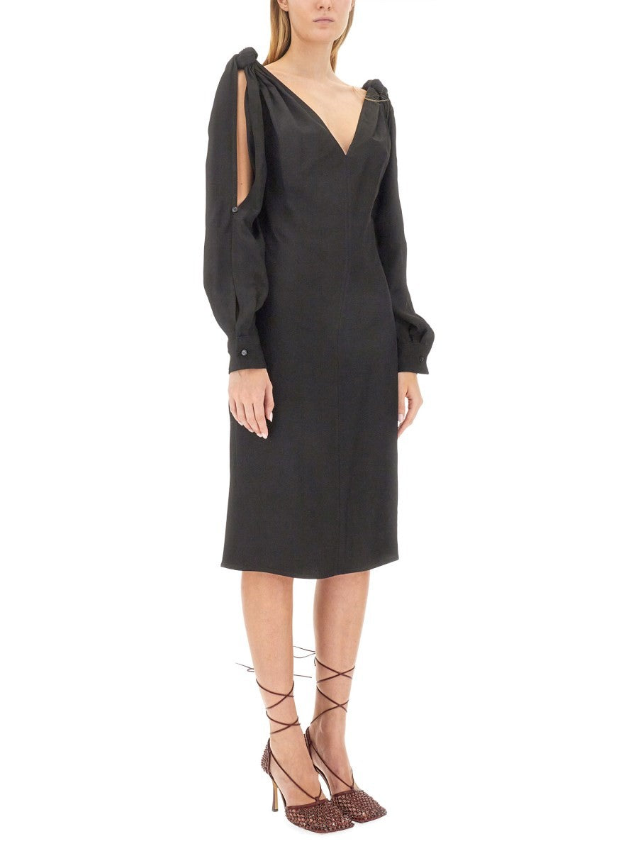 VISCOSE MIDI DRESS