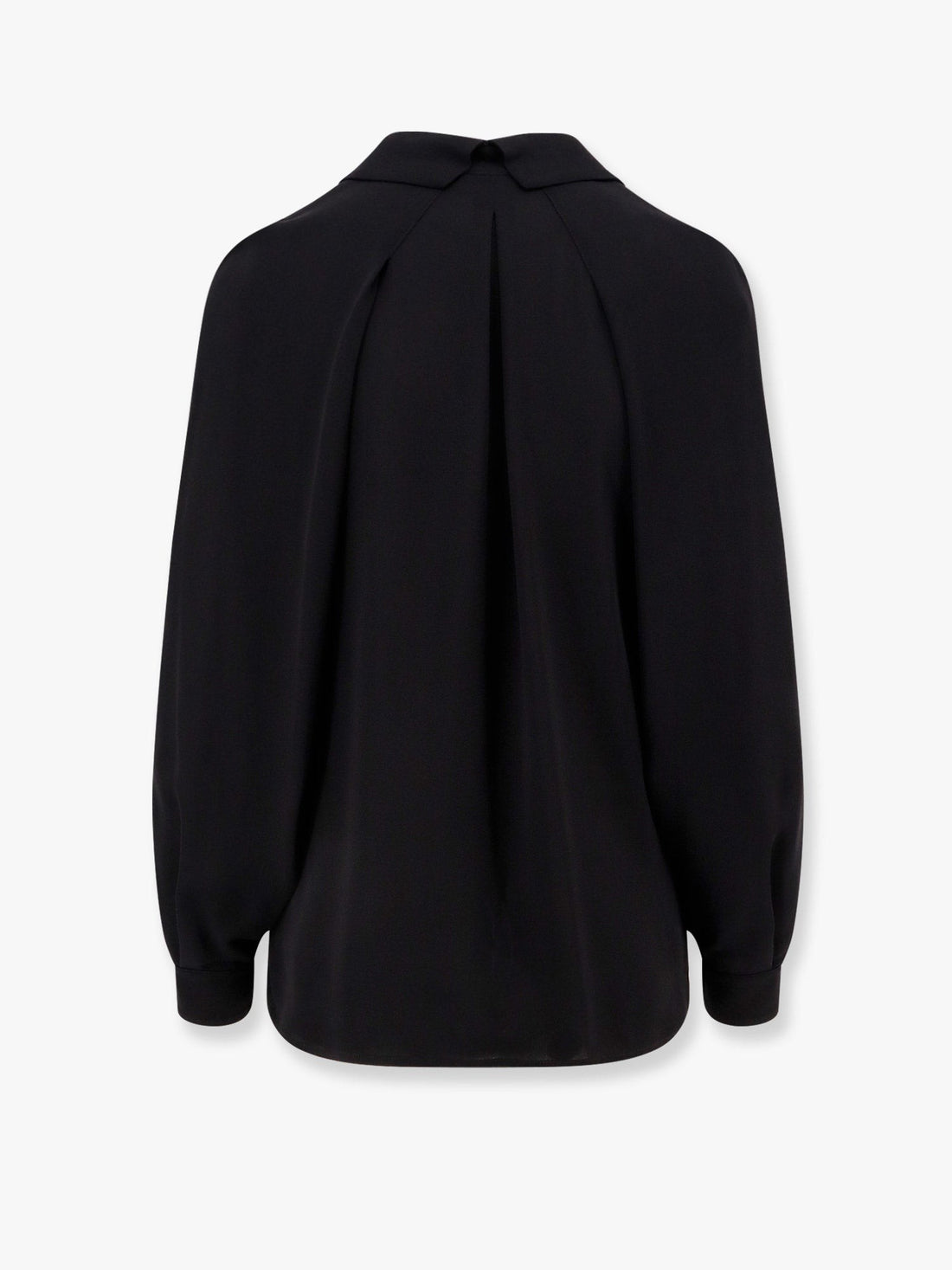 Viscose shirt with gold metal button