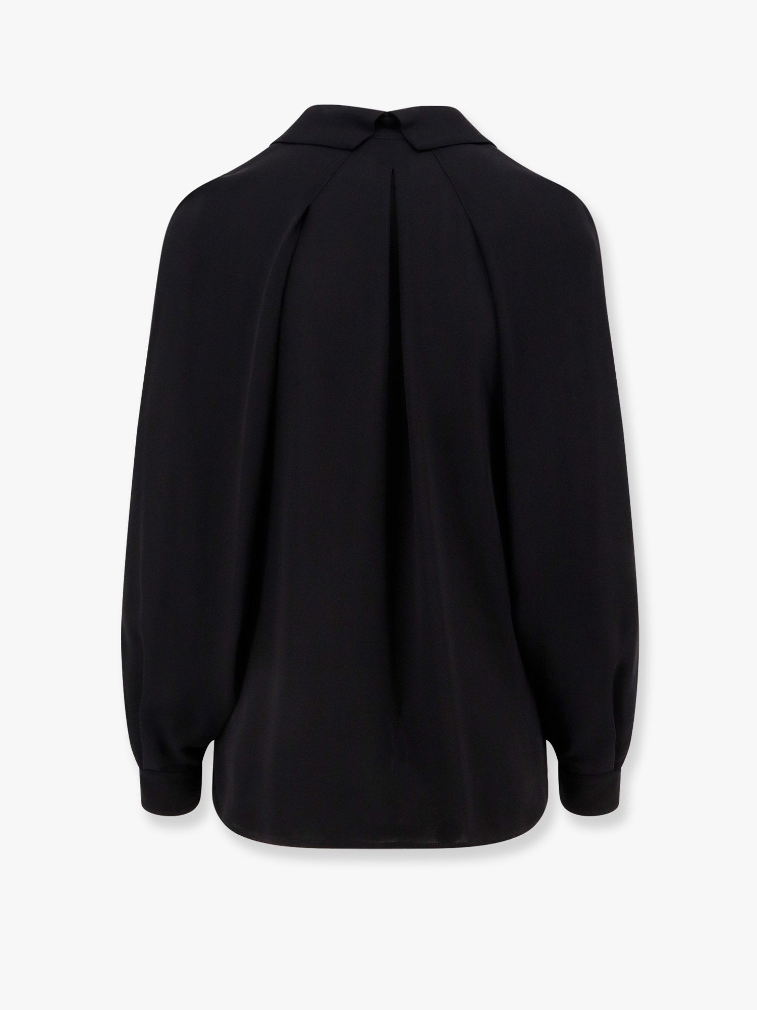 Viscose shirt with gold metal button