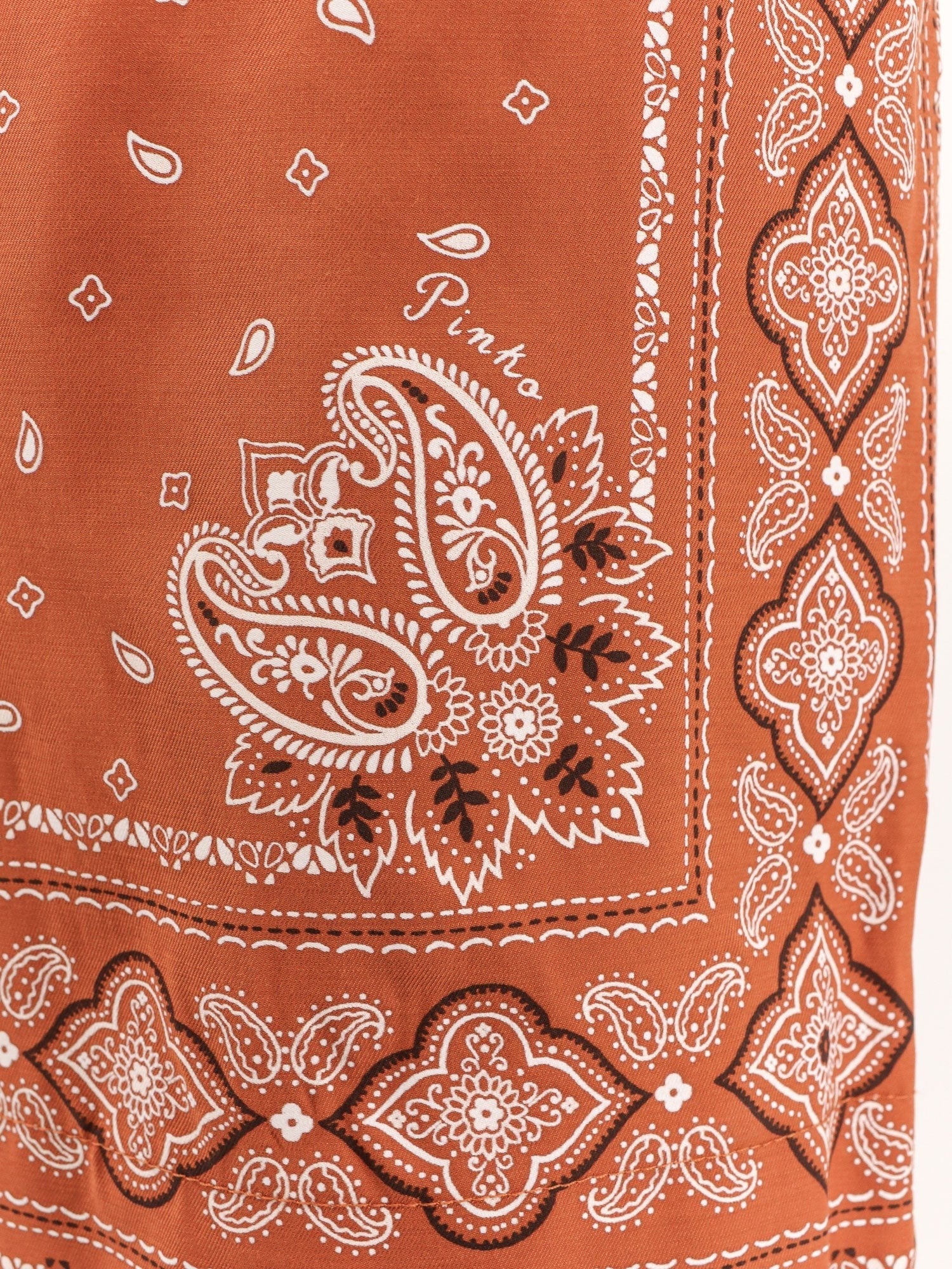 Viscose shorts with bandana print