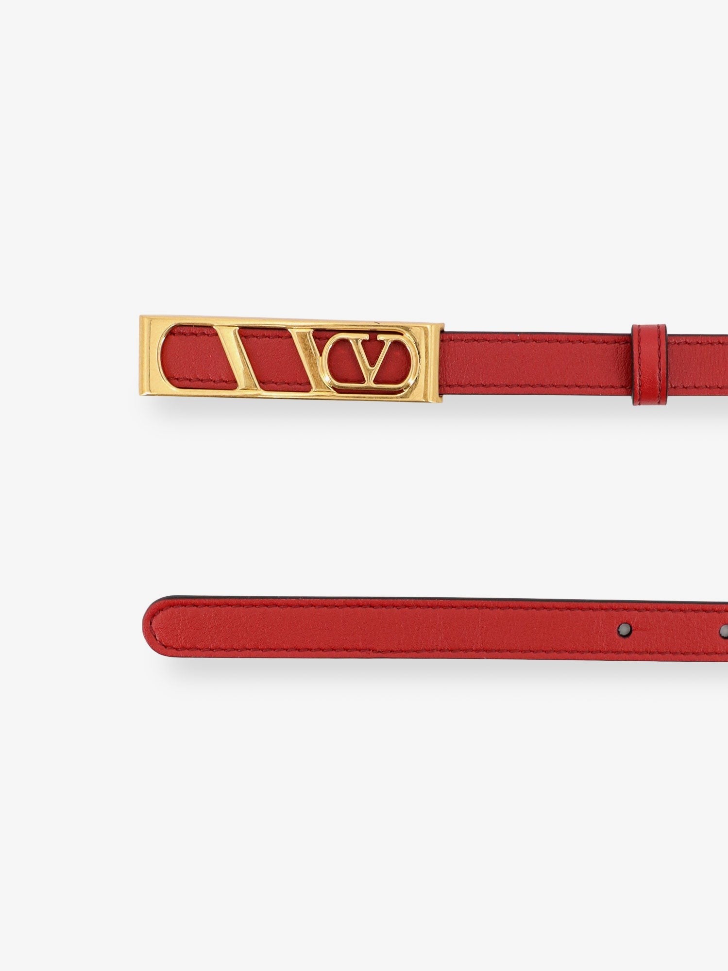 VLogo Signature leather belt