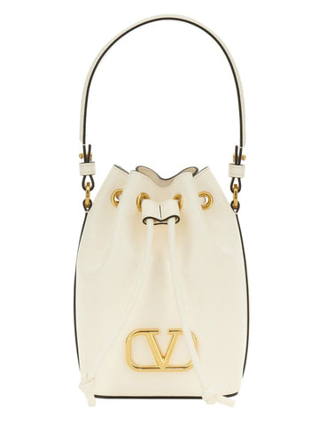 "VLOGO SINGATURE" MINI BUCKET BAG