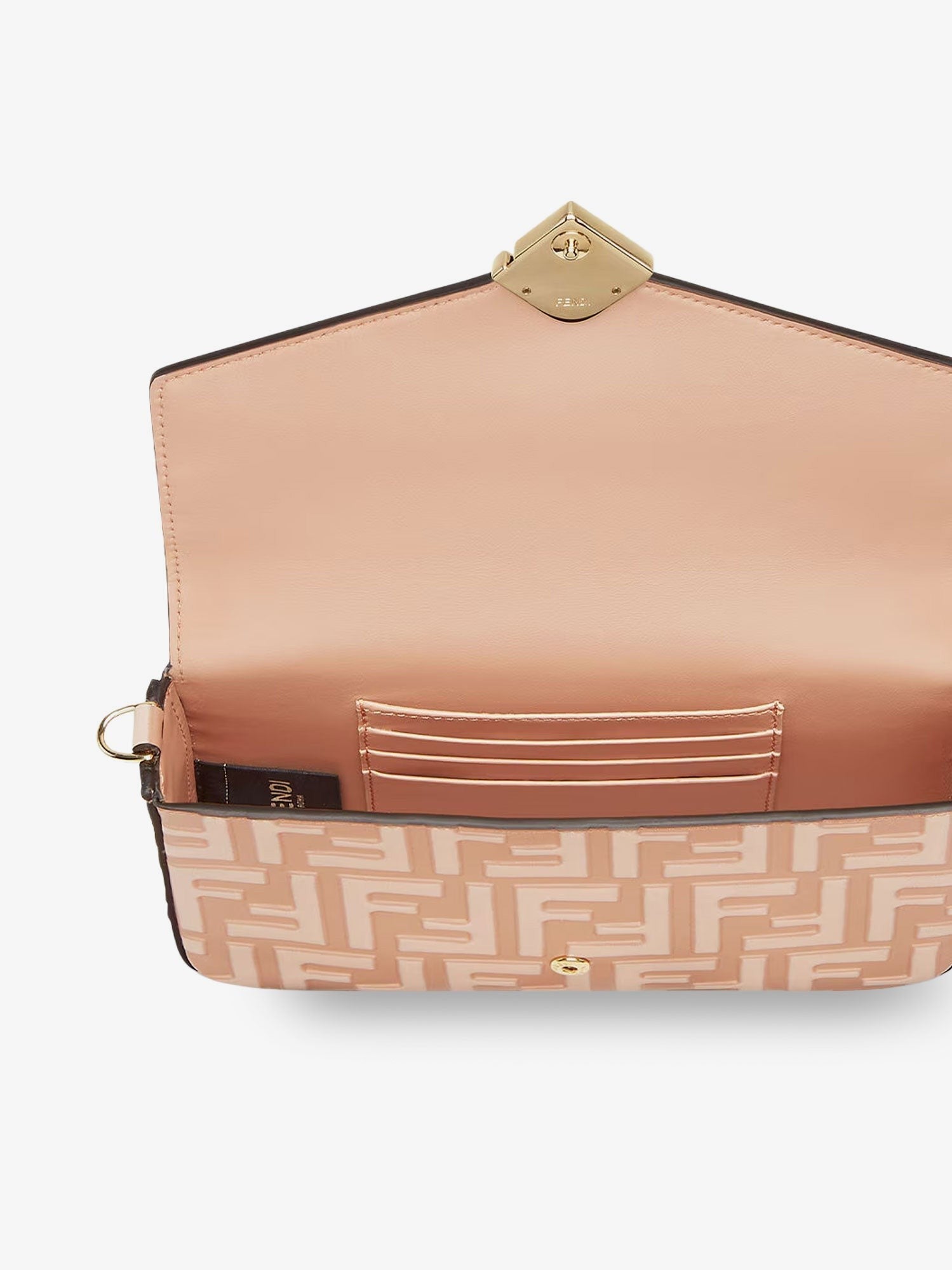 Wallet On Chain FF Diamonds leather shoulder bag