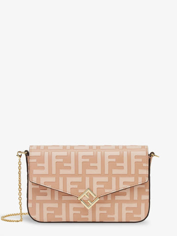 Wallet On Chain FF Diamonds leather shoulder bag