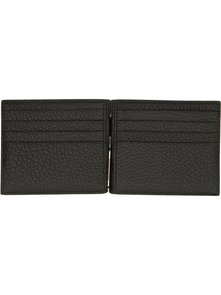 WALLET WITH T-SHAPED MONEY CLIP