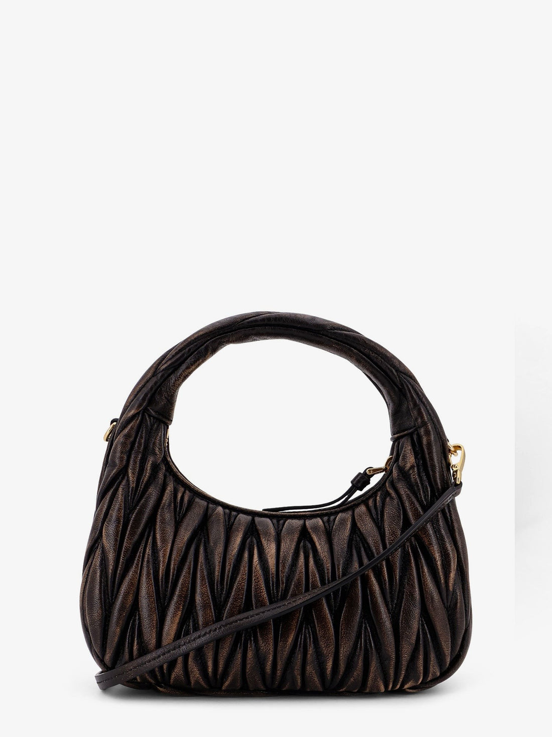 Wander matelassé leather shoulder bag