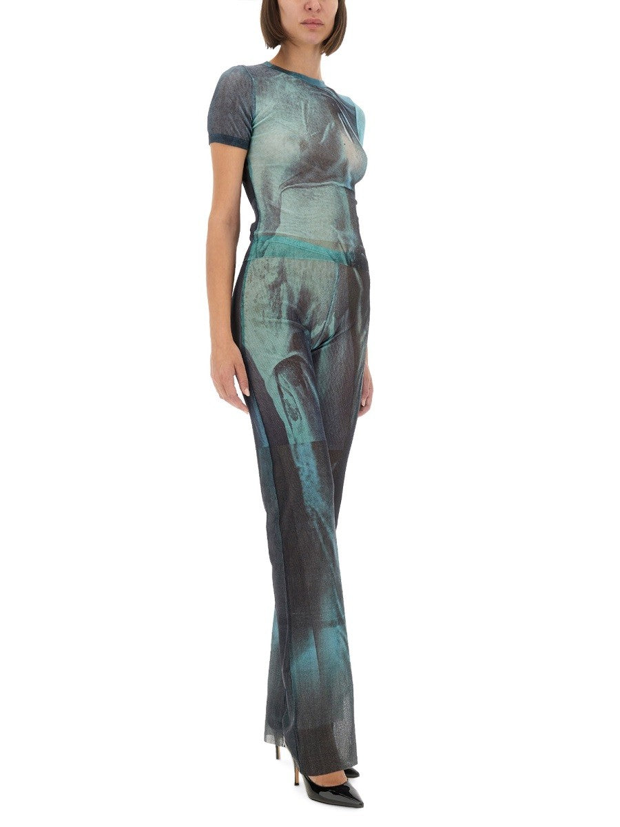 "WATER" MESH T-SHIRT