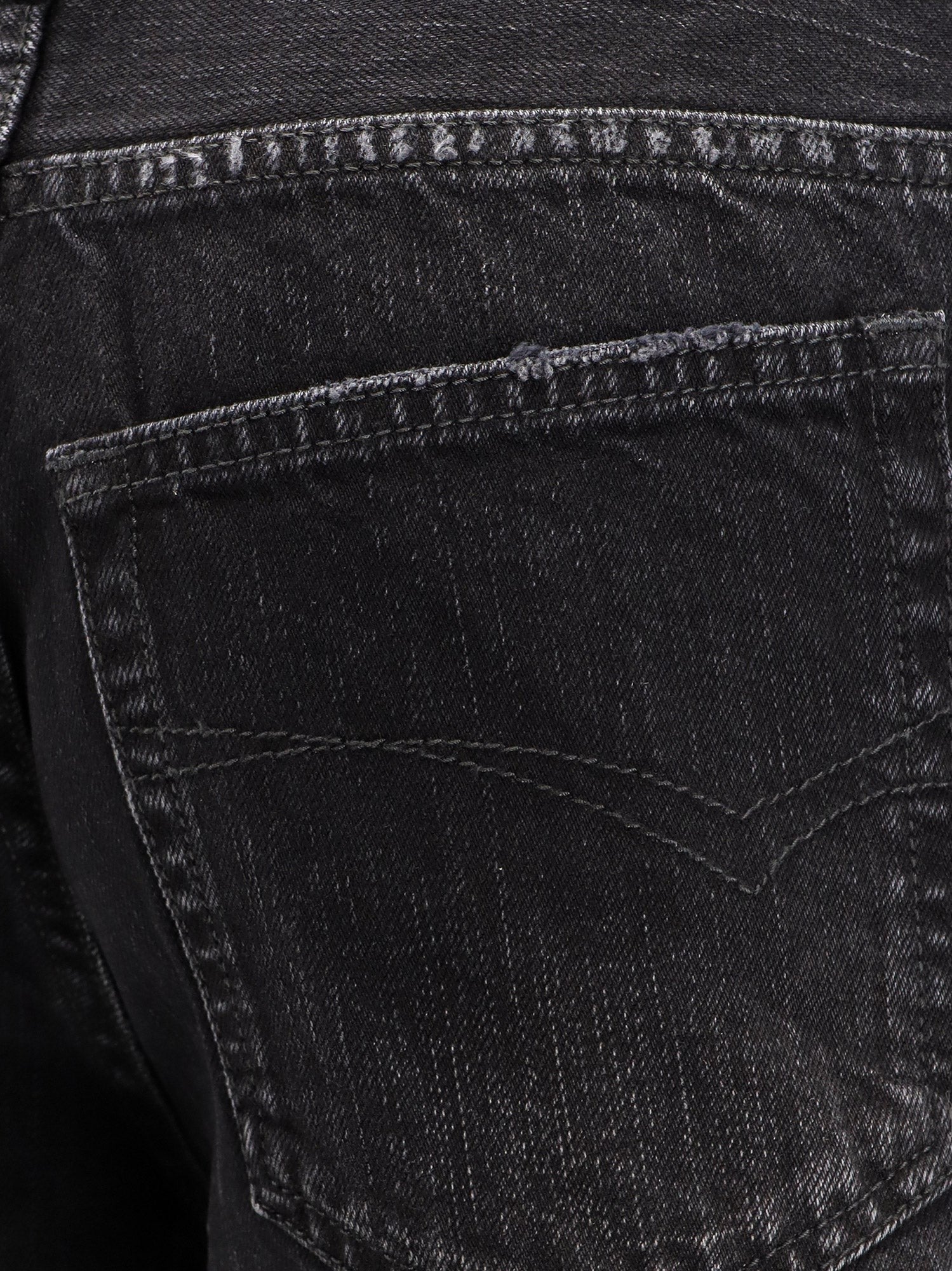 Wide Leg black denim trousers