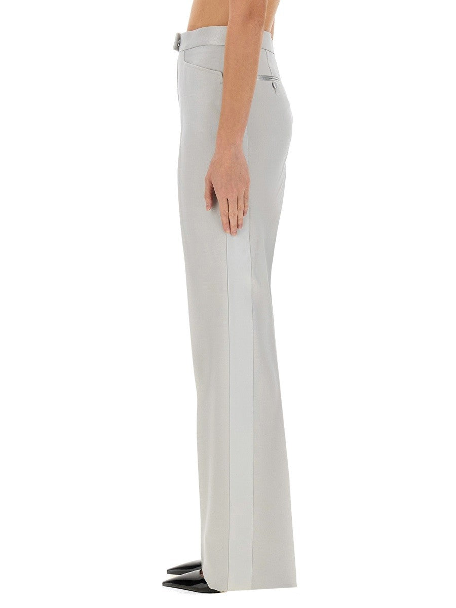 WIDE LEG TUXEDO TAILORED PANTS
