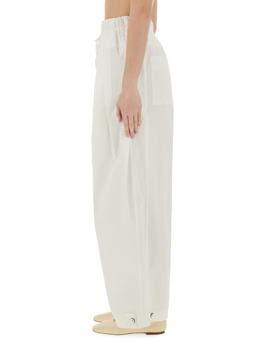 WIDE PANTS IN COTTON GABARDINE