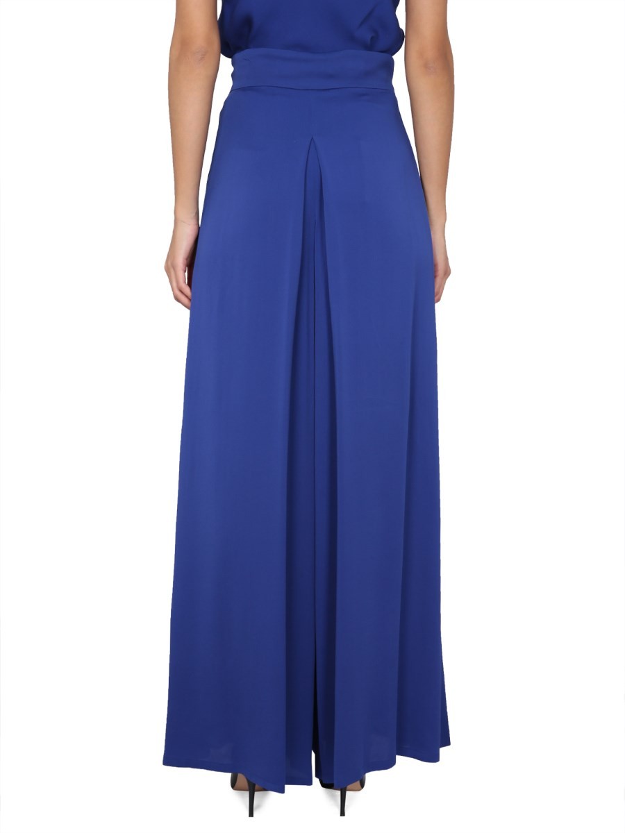 WIDE SILK TUXEDO PANTS