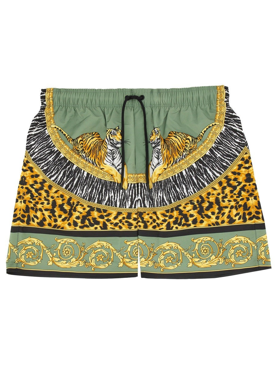 "WILD CATS" BEACH BERMUDA SHORTS