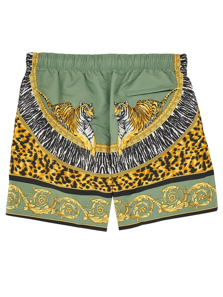 "WILD CATS" BEACH BERMUDA SHORTS