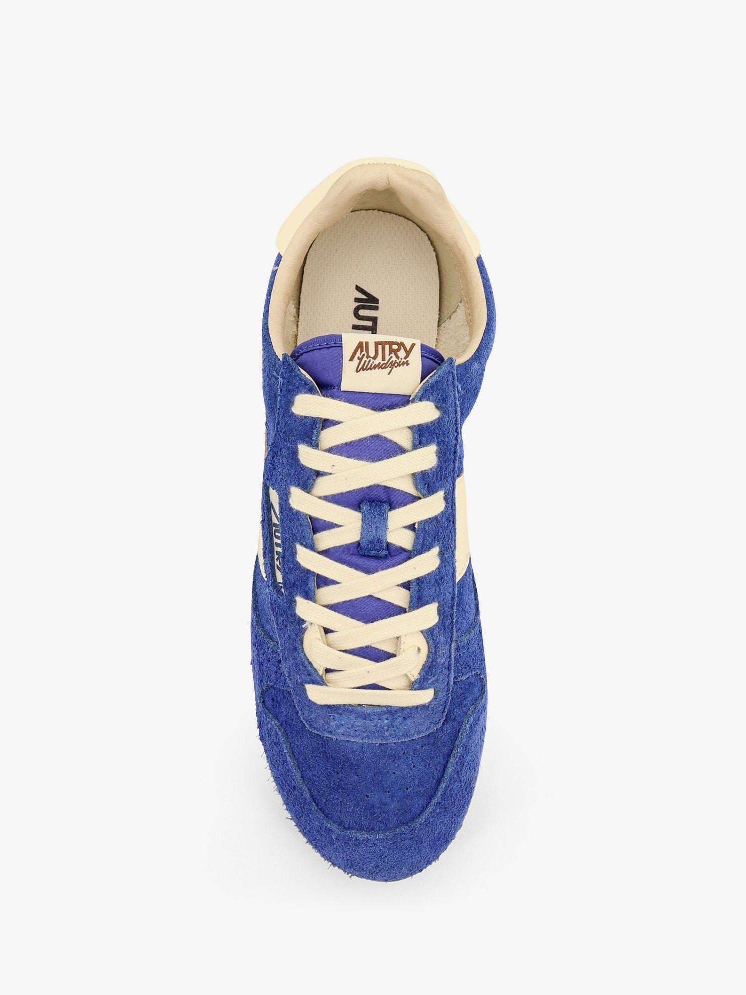 Windspin low-top suede and leather sneakers