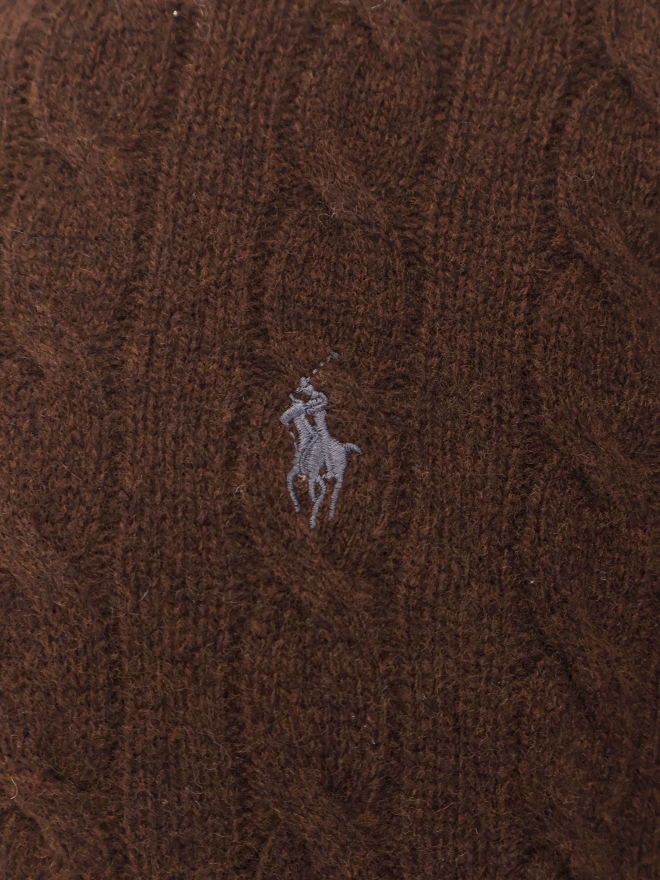 Wool and cashmere cable knit sweater