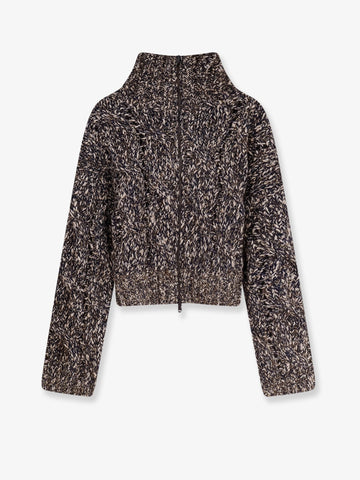 Wool and cashmere cardigan with sequins