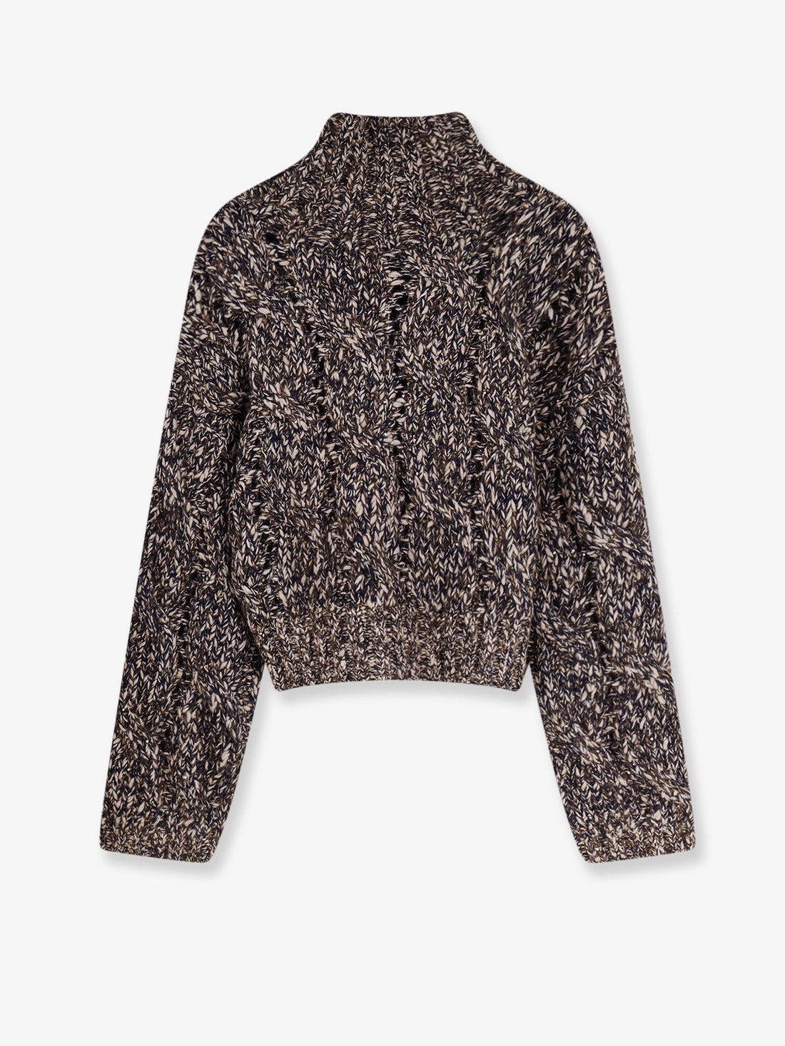 Wool and cashmere cardigan with sequins