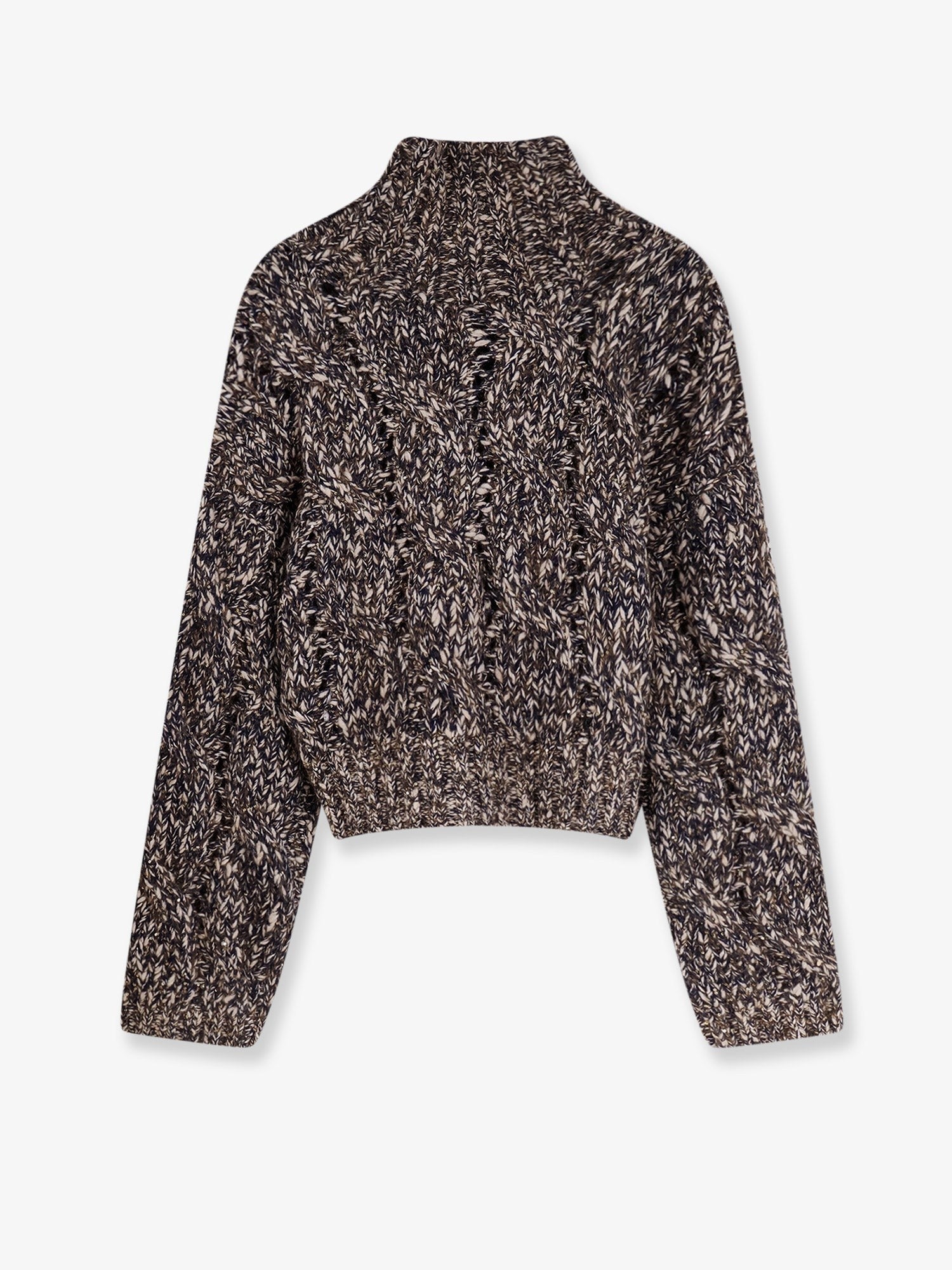 Wool and cashmere cardigan with sequins