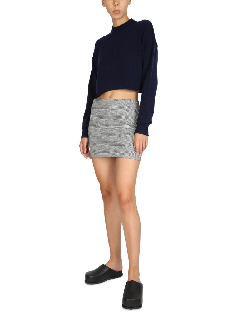 WOOL AND CASHMERE CREW NECK SWEATER