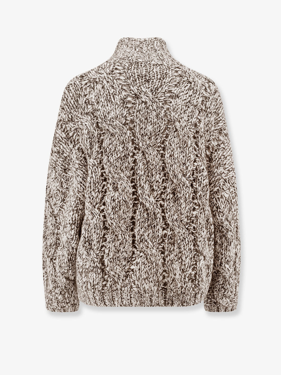 Wool and cashmere turtleneck sweater with sequins