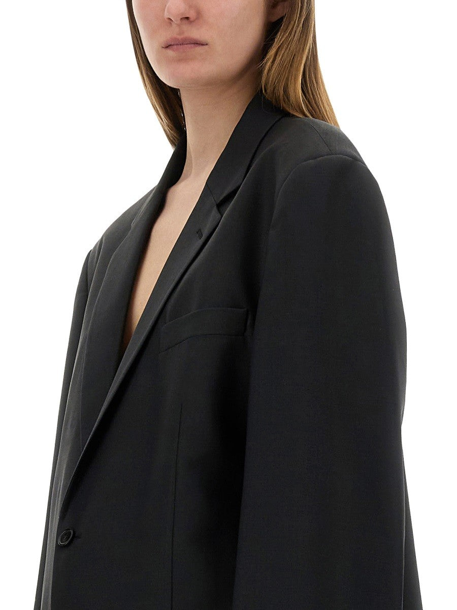 WOOL AND MOHAIR BLAZER