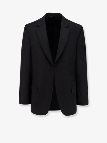 Wool blazer with modal insert