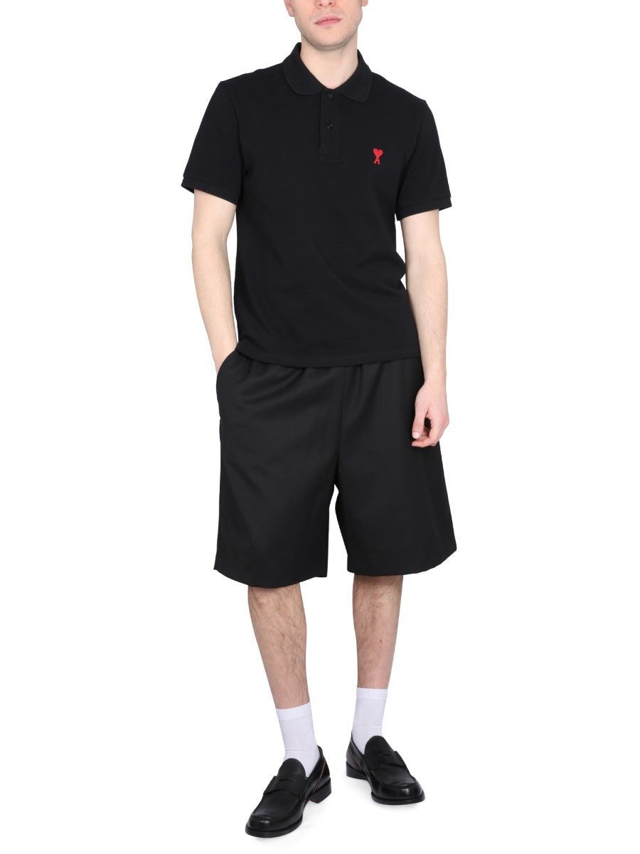 WOOL BLEND BERMUDA SHORTS