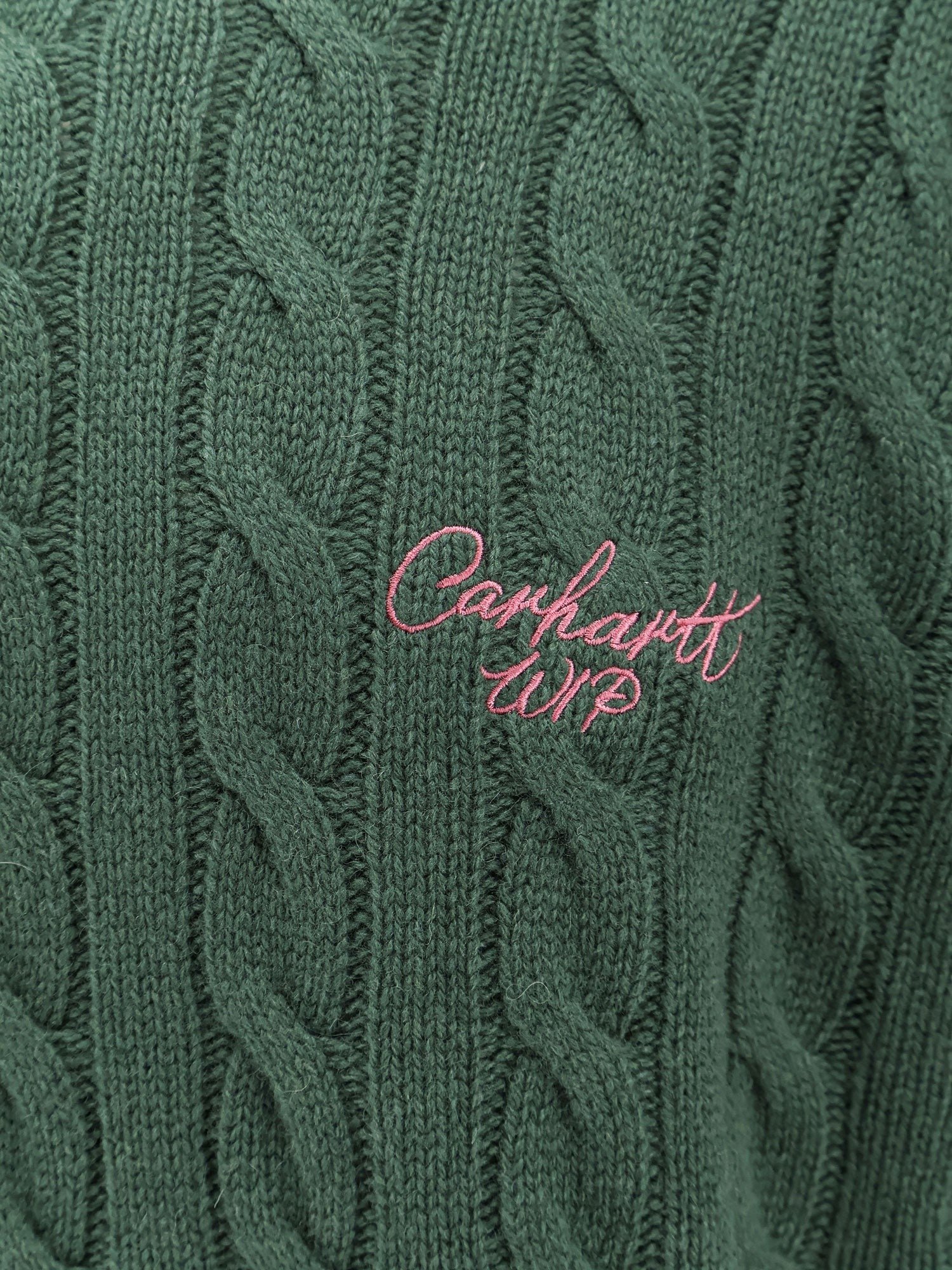 Wool blend braided sweater