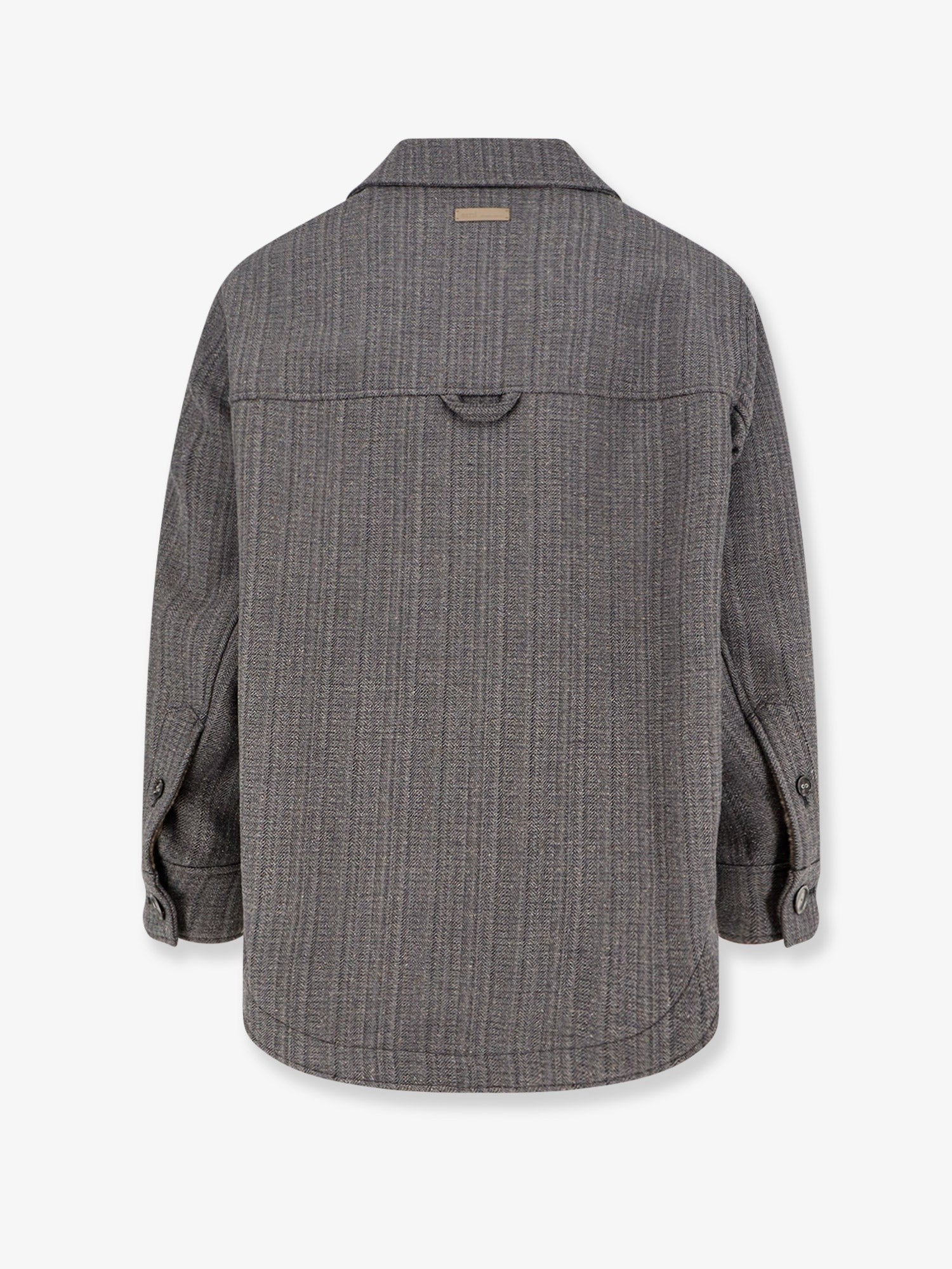Wool blend overshirt