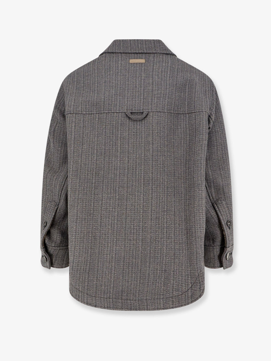 Wool blend overshirt