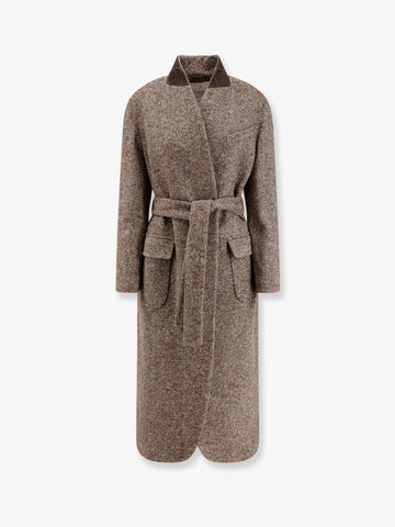 Wool blend padded coat