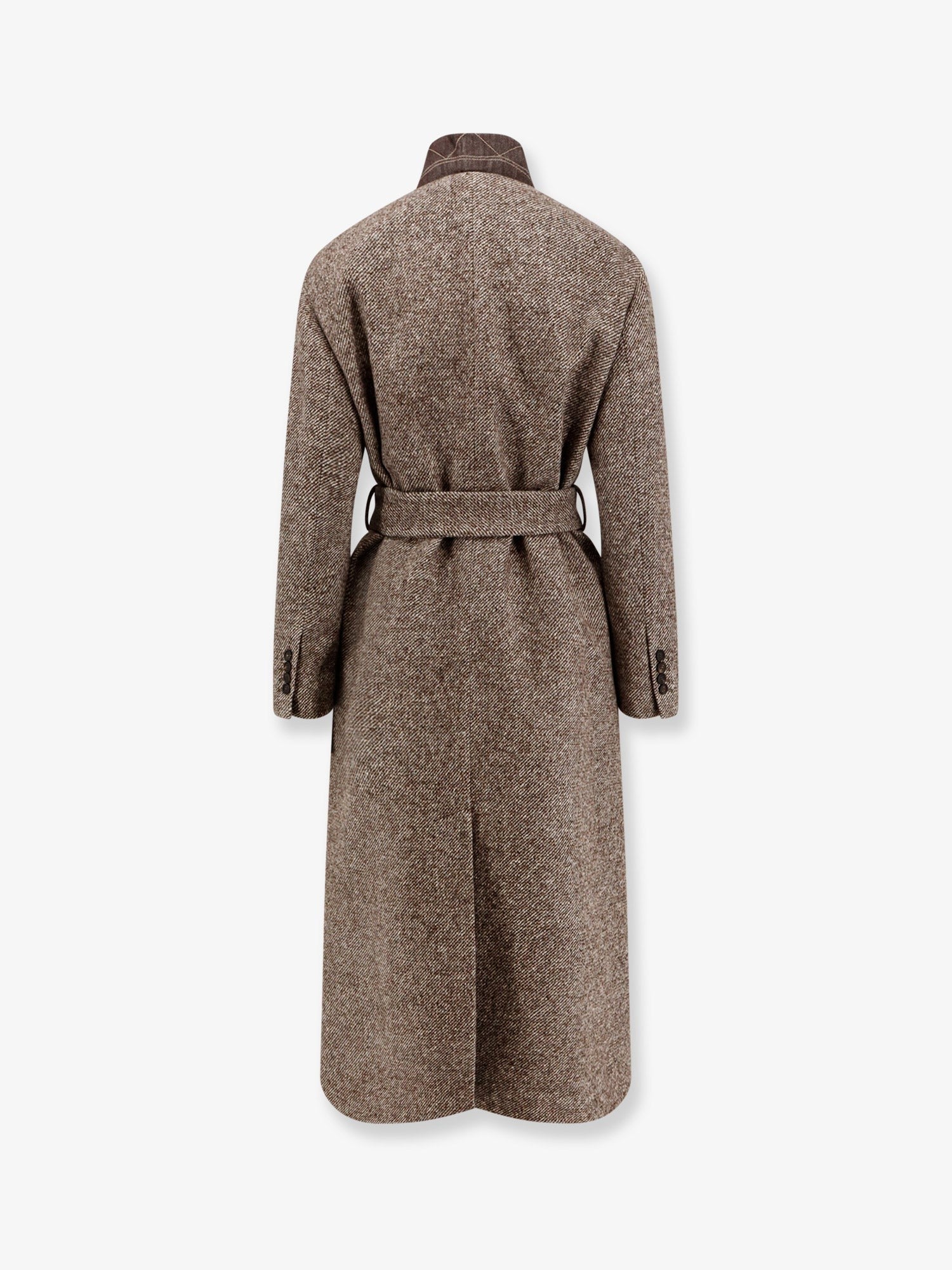 Wool blend padded coat