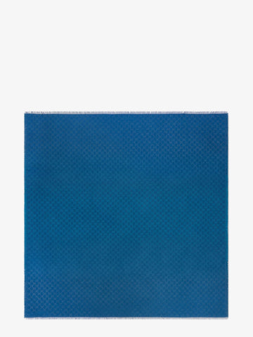 Wool blend shawl with GG lamé motif