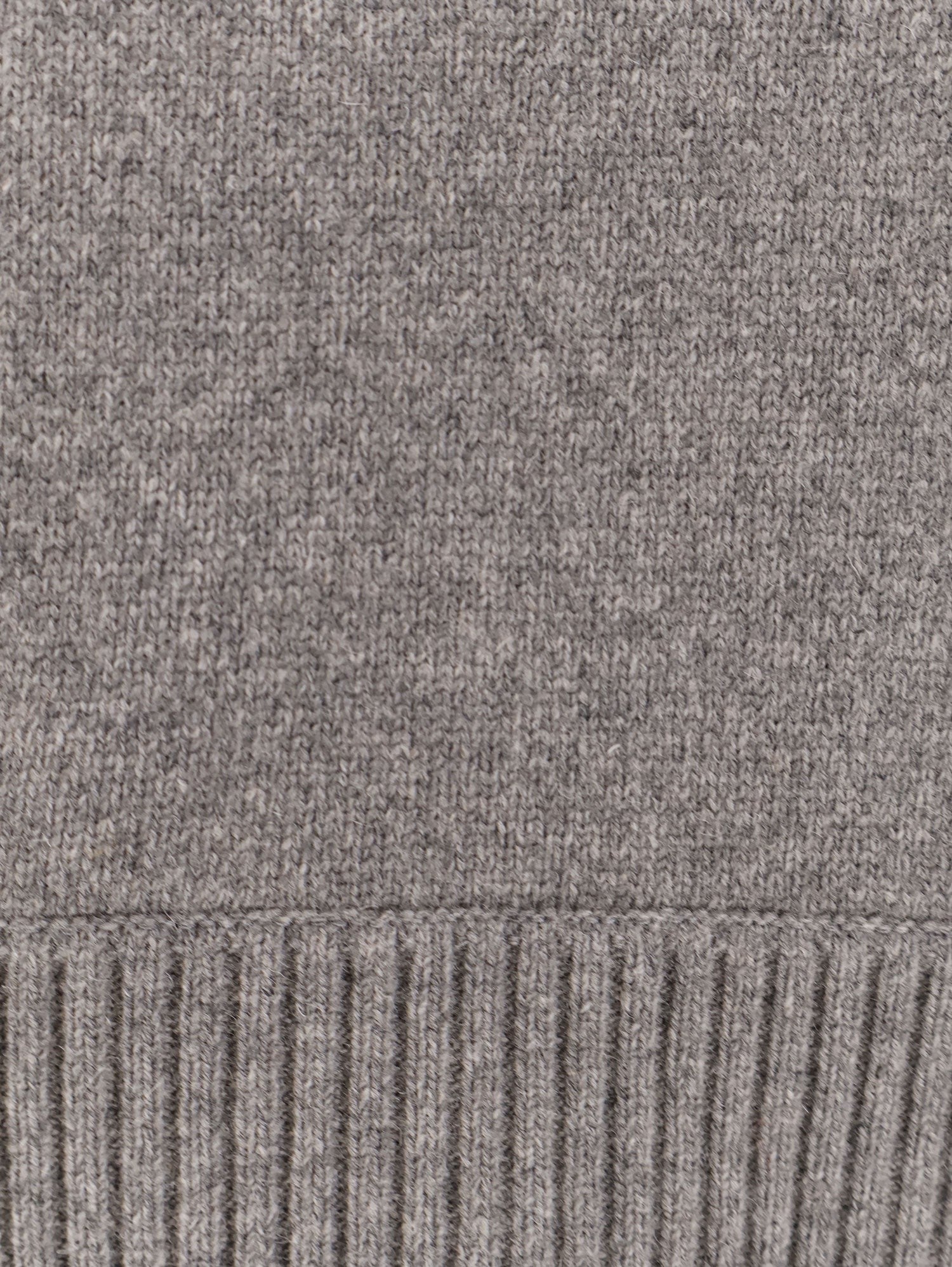 Wool blend sweater with overlapping panels