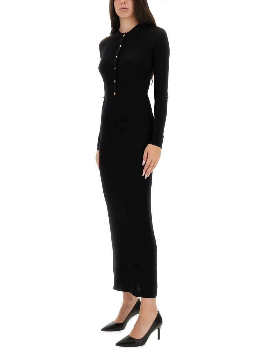 WOOL DRESS WITH BUTTONS