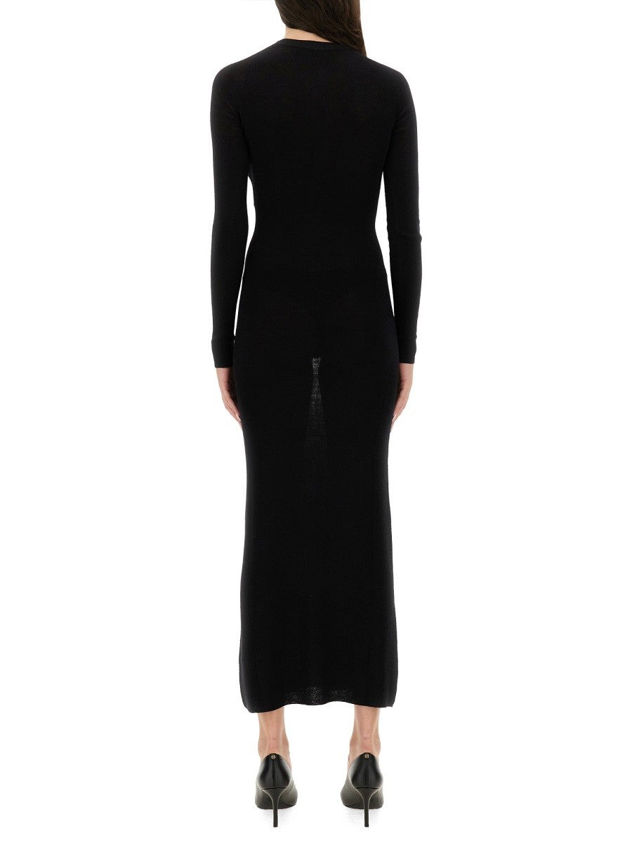 WOOL DRESS WITH BUTTONS