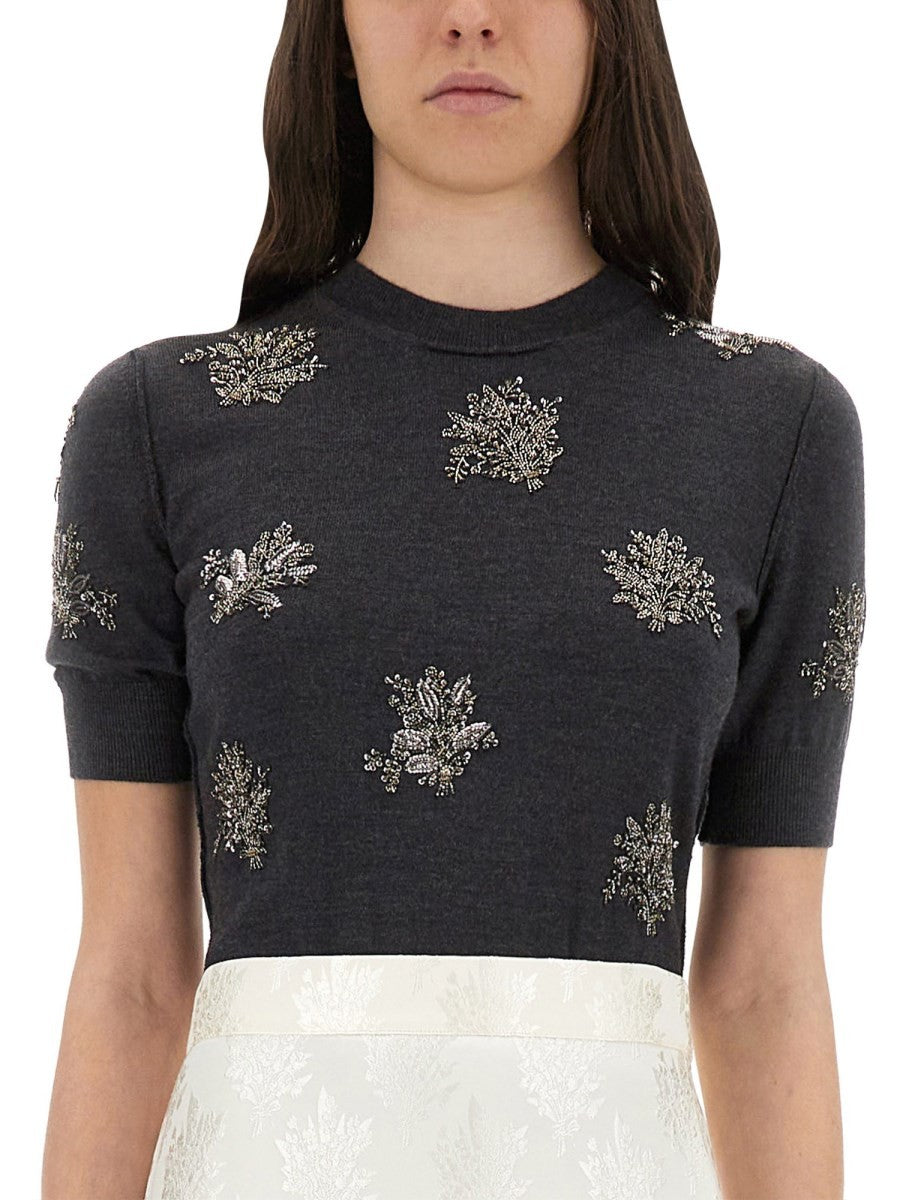 WOOL DRESS WITH EMBROIDERY