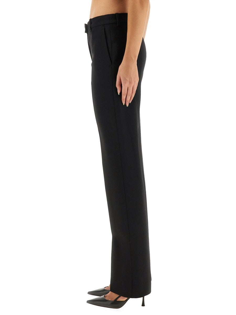 WOOL GABARDINE TAILORED PANTS